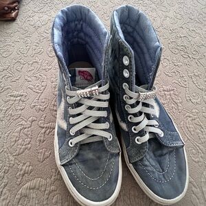 Vans Women's Light Blue Skateboard Shoes